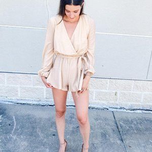 sparkle tie romper